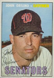 1967 Topps Baseball Cards      207     John Orsino